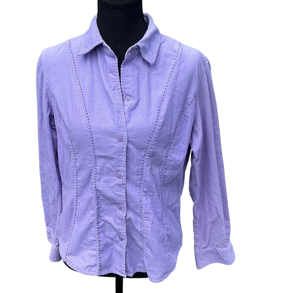Susquehanna Trail Outfitters Vintage Lavender Corduroy Button Down Shirt Small
